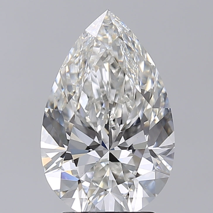 3.00 Carat Pear Shaped, Excellent Cut, G Color, VS1 Clarity, IGI Certified Lab Grown Diamond
