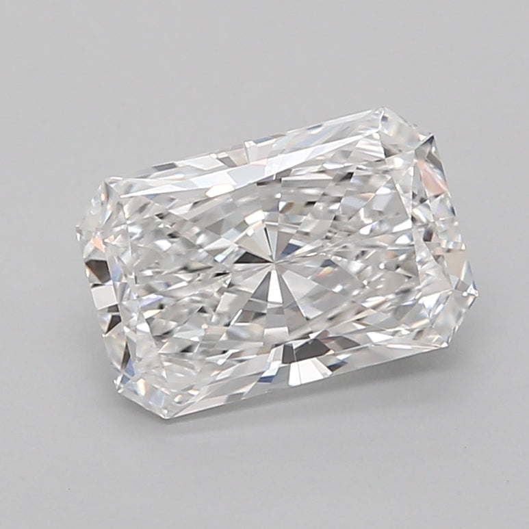 2.07 Carat Radiant Shaped, Ideal Cut, D Color, VVS2 Clarity, IGI Certified Lab Grown Diamond