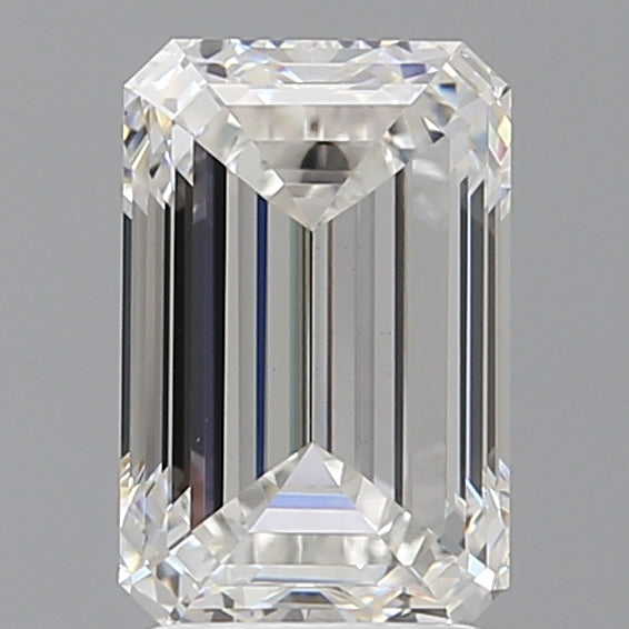 2.57 Carat Emerald Shaped, Ideal Cut, E Color, VVS2 Clarity, IGI Certified Lab Grown Diamond