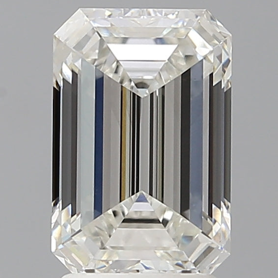 2.59 Carat Emerald Shaped, Ideal Cut, F Color, VVS2 Clarity, IGI Certified Lab Grown Diamond