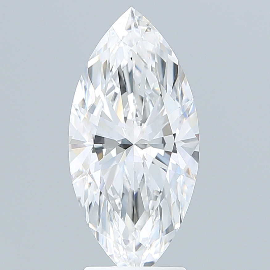 3.10 Carat Marquise Shaped, Ideal Cut, D Color, VVS1 Clarity, IGI Certified Lab Grown Diamond