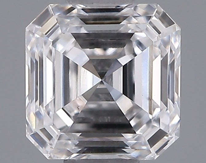 0.61 Carat Asscher Shaped, Ideal Cut, D Color, VS1 Clarity, IGI Certified Lab Grown Diamond