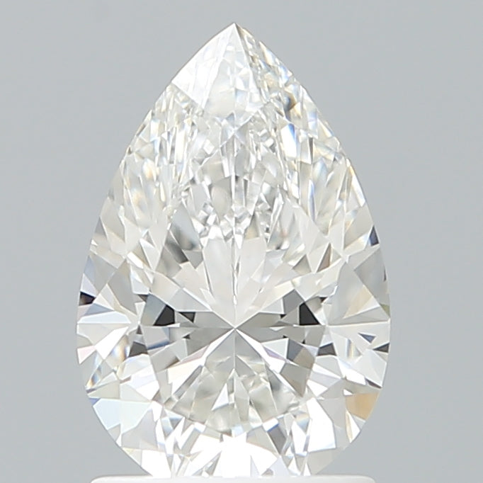 1.53 Carat Pear Shaped, Excellent Cut, E Color, VVS2 Clarity, IGI Certified Lab Grown Diamond