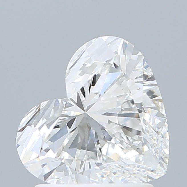 1.58 Carat Heart Shaped, Very Good Cut, E Color, VVS2 Clarity, IGI Certified Lab Grown Diamond