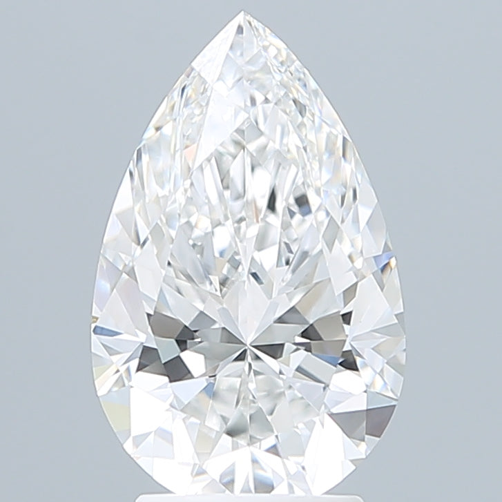 3.10 Carat Pear Shaped, Ideal Cut, E Color, VVS1 Clarity, IGI Certified Lab Grown Diamond