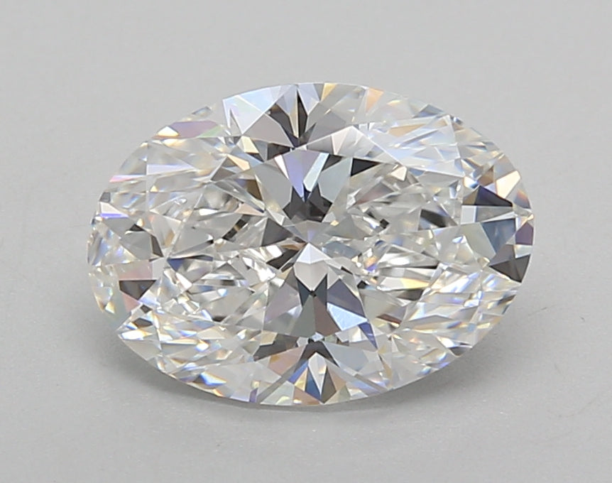 2.01 Carat Oval Shaped, Excellent Cut, E Color, VVS2 Clarity, IGI Certified Lab Grown Diamond