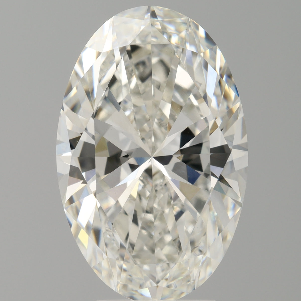 5.02 Carat Oval Shaped, Ideal Cut, F Color, VVS2 Clarity, IGI Certified Lab Grown Diamond