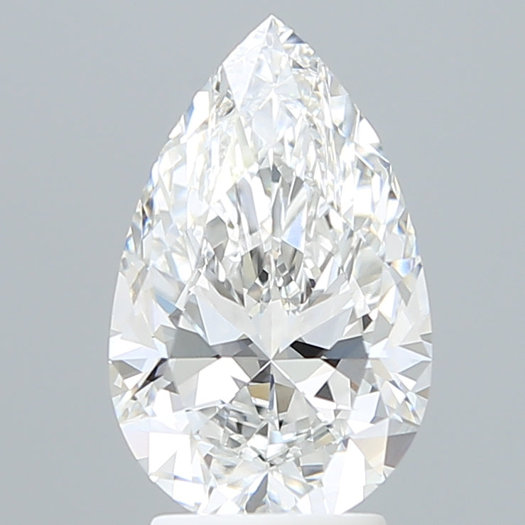 3.06 Carat Pear Shaped, Ideal Cut, E Color, VVS1 Clarity, IGI Certified Lab Grown Diamond