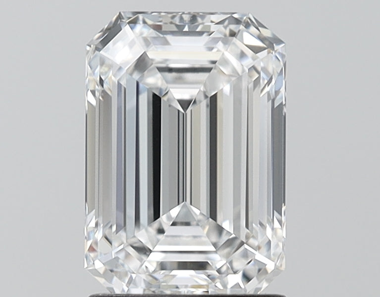 1.84 Carat Emerald Shaped, Ideal Cut, D Color, VS1 Clarity, IGI Certified Lab Grown Diamond