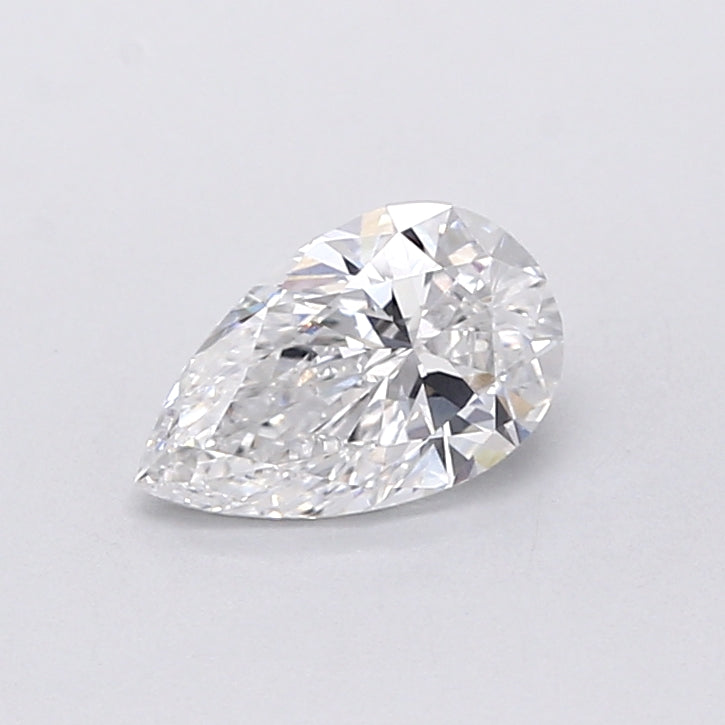 0.73 Carat Pear Shaped, Very Good Cut, D Color, VVS2 Clarity, IGI Certified Lab Grown Diamond