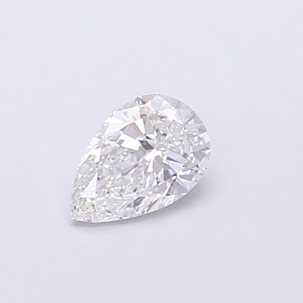 0.34 Carat Pear Shaped, Very Good Cut, D Color, VVS2 Clarity, IGI Certified Lab Grown Diamond