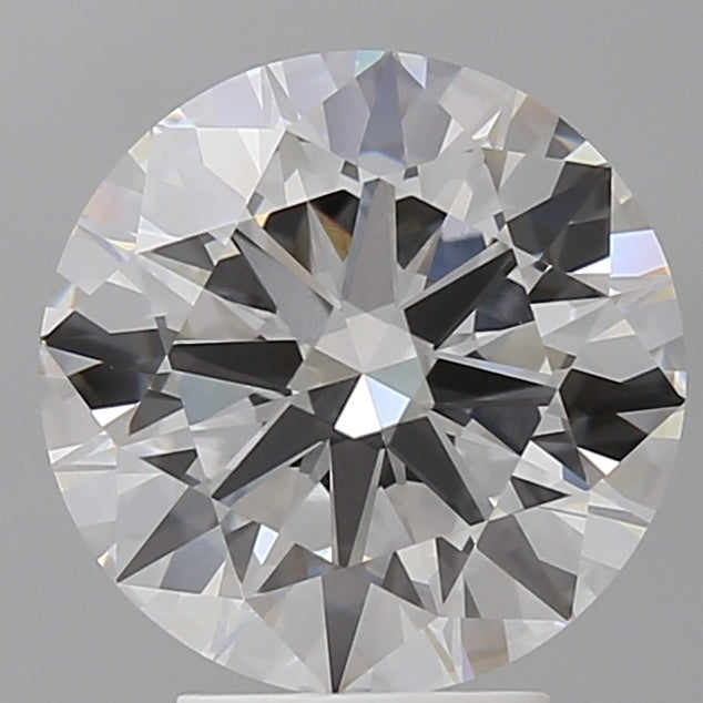 4.02 Carat Round Shaped, Ideal Cut, F Color, VVS2 Clarity, IGI Certified Lab Grown Diamond