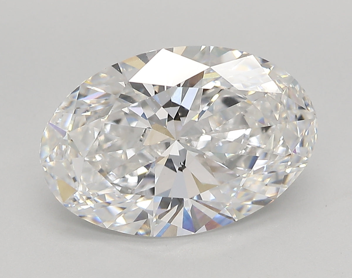 4.19 Carat Oval Shaped, Very Good Cut, E Color, VVS2 Clarity, IGI Certified Lab Grown Diamond
