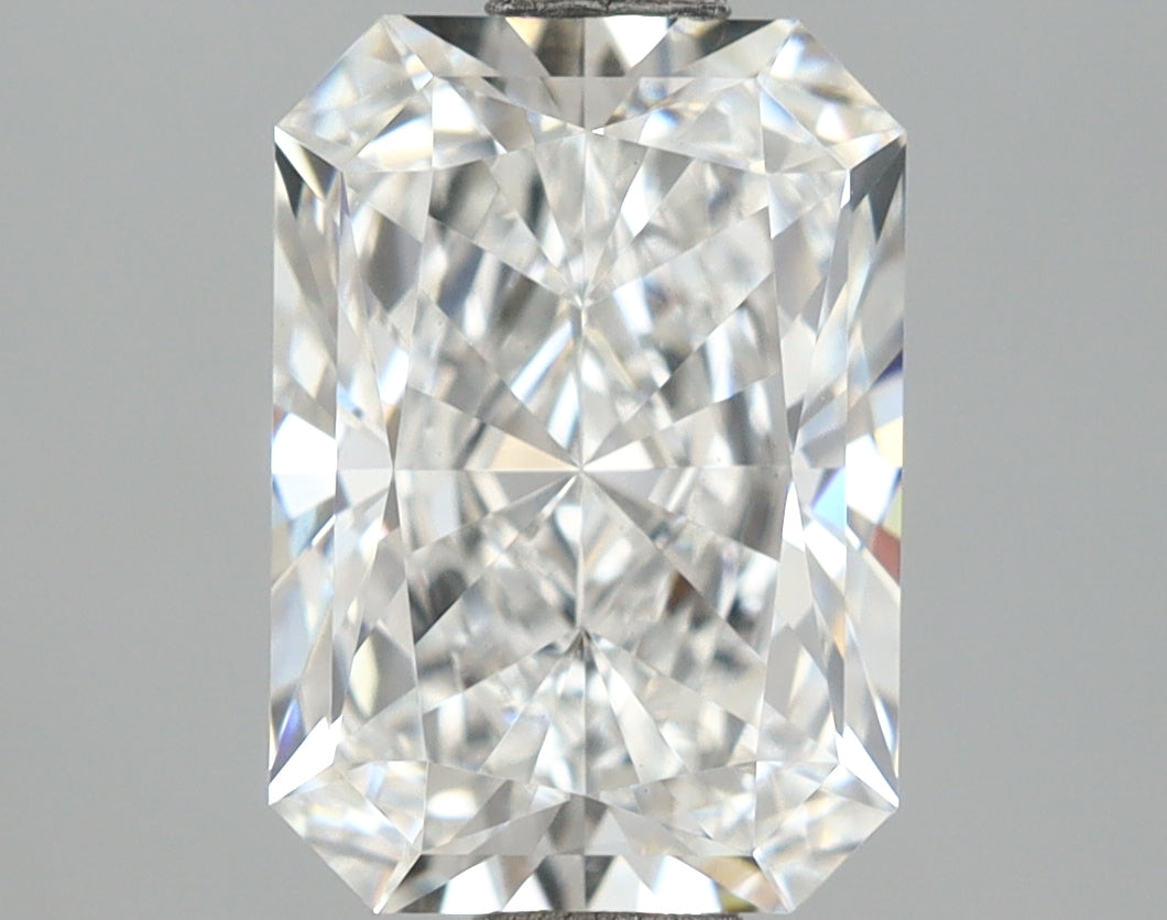 2.04 Carat Radiant Shaped, Ideal Cut, E Color, VS1 Clarity, IGI Certified Lab Grown Diamond
