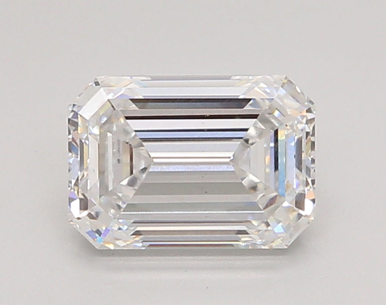 2.01 Carat Emerald Shaped, Ideal Cut, D Color, VS1 Clarity, IGI Certified Lab Grown Diamond