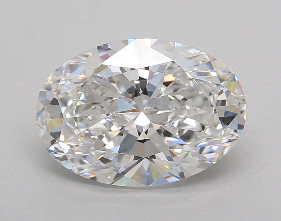 3.01 Carat Oval Shaped, Excellent Cut, E Color, VVS2 Clarity, IGI Certified Lab Grown Diamond