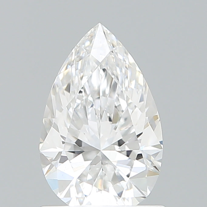 1.08 Carat Pear Shaped, Excellent Cut, D Color, VS1 Clarity, IGI Certified Lab Grown Diamond