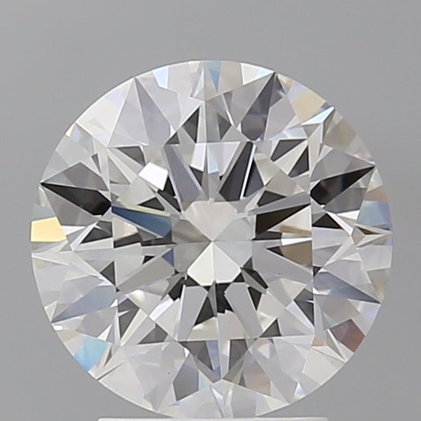 3.06 Carat Round Shaped, Ideal Cut, E Color, VVS2 Clarity, IGI Certified Lab Grown Diamond