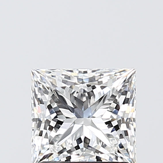 1.56 Carat Princess Shaped, Ideal Cut, E Color, VS1 Clarity, IGI Certified Lab Grown Diamond