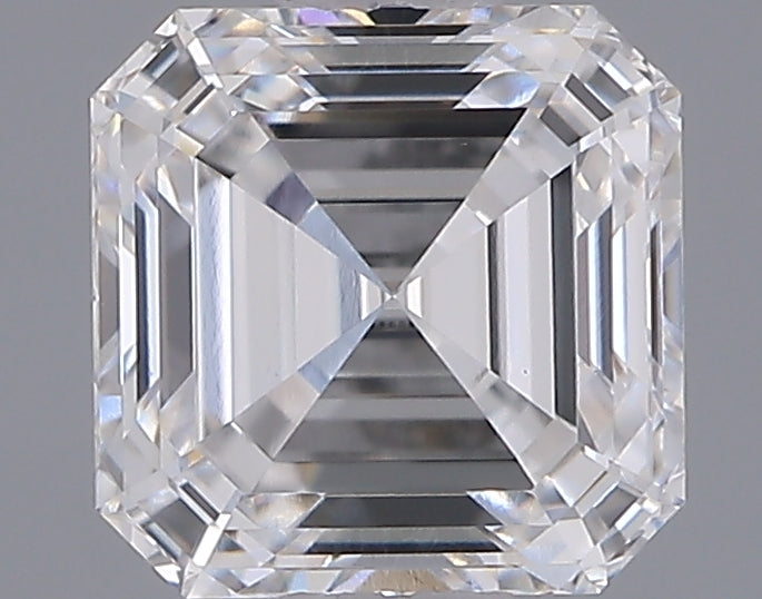 1.06 Carat Asscher Shaped, Ideal Cut, D Color, VVS2 Clarity, IGI Certified Lab Grown Diamond