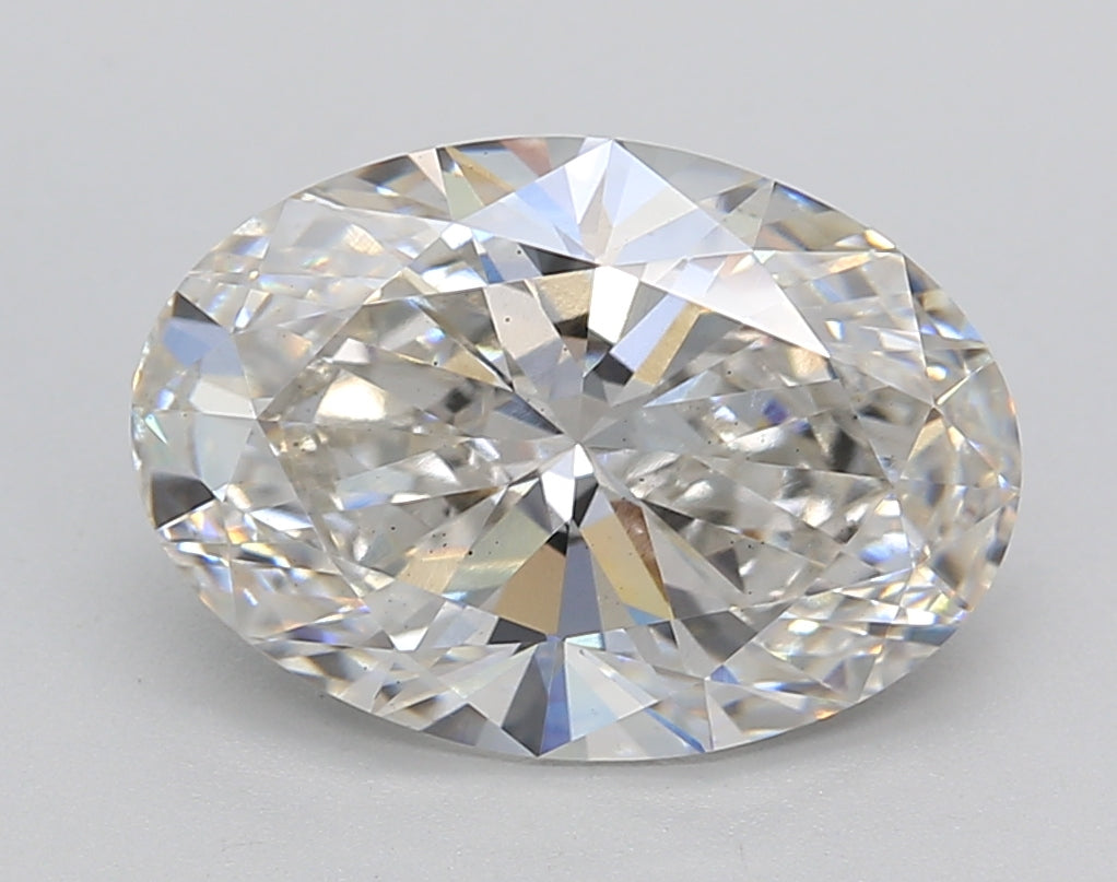 3.57 Carat Oval Shaped, Ideal Cut, H Color, VS2 Clarity, IGI Certified Lab Grown Diamond