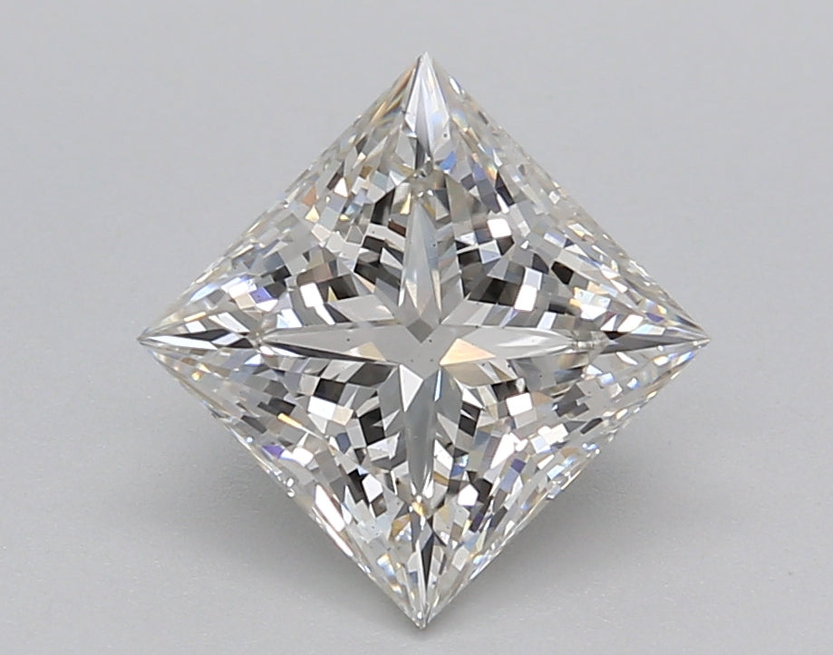 1.99 Carat Princess Shaped, Ideal Cut, G Color, VS2 Clarity, IGI Certified Lab Grown Diamond