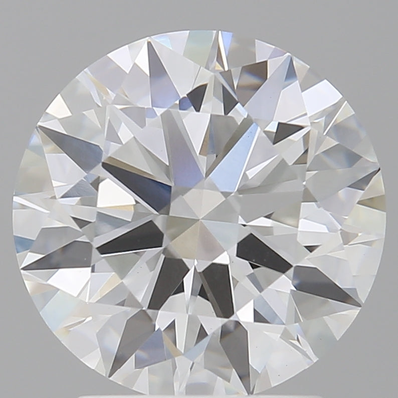 2.60 Carat Round Shaped, Ideal Cut, E Color, VVS2 Clarity, IGI Certified Lab Grown Diamond