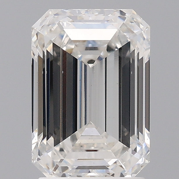2.50 Carat Emerald Shaped, Ideal Cut, F Color, VS1 Clarity, IGI Certified Lab Grown Diamond