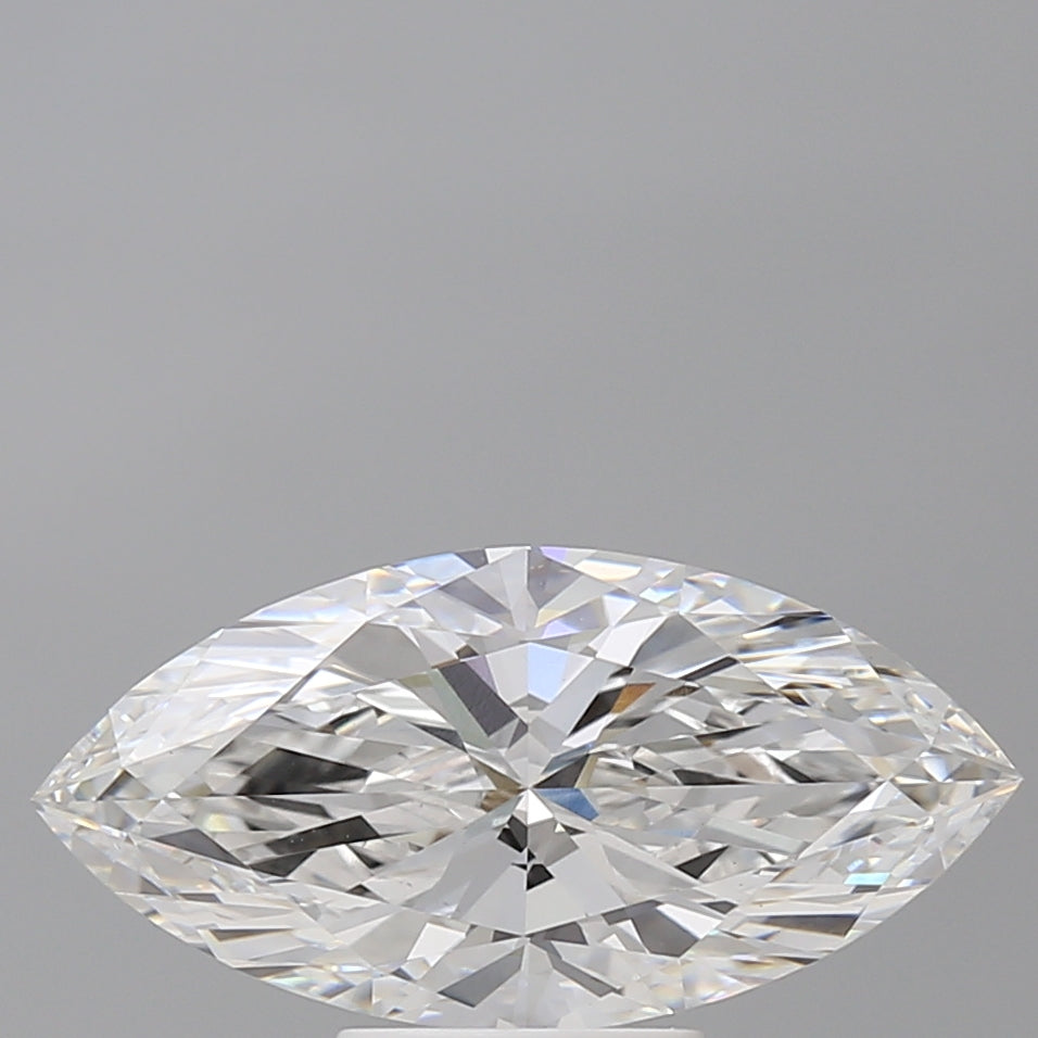 3.60 Carat Marquise Shaped, Ideal Cut, E Color, VVS2 Clarity, IGI Certified Lab Grown Diamond
