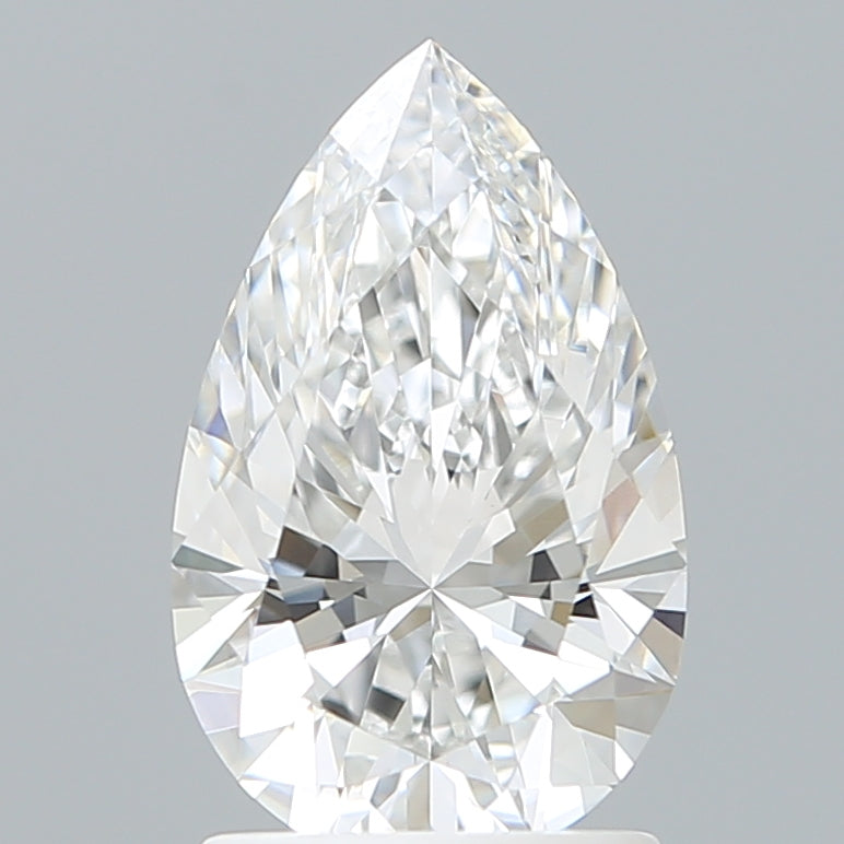 1.73 Carat Pear Shaped, Ideal Cut, E Color, VVS2 Clarity, IGI Certified Lab Grown Diamond