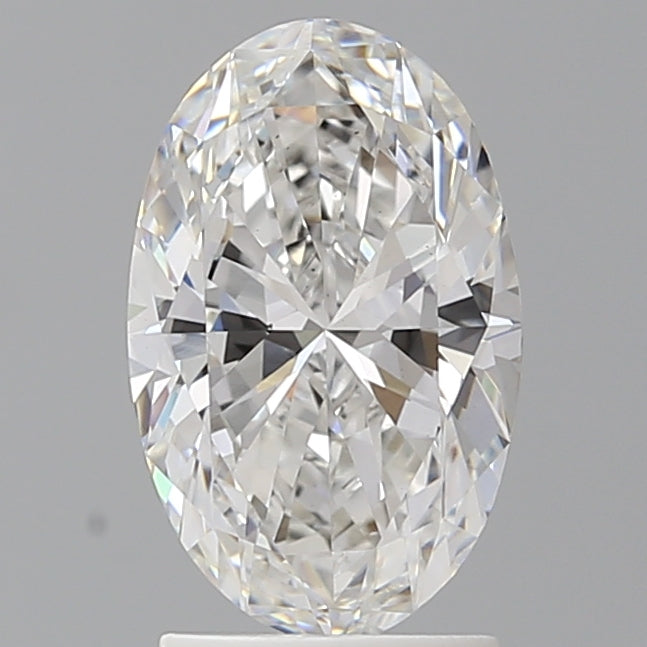 2.10 Carat Oval Shaped, Ideal Cut, E Color, VS1 Clarity, IGI Certified Lab Grown Diamond