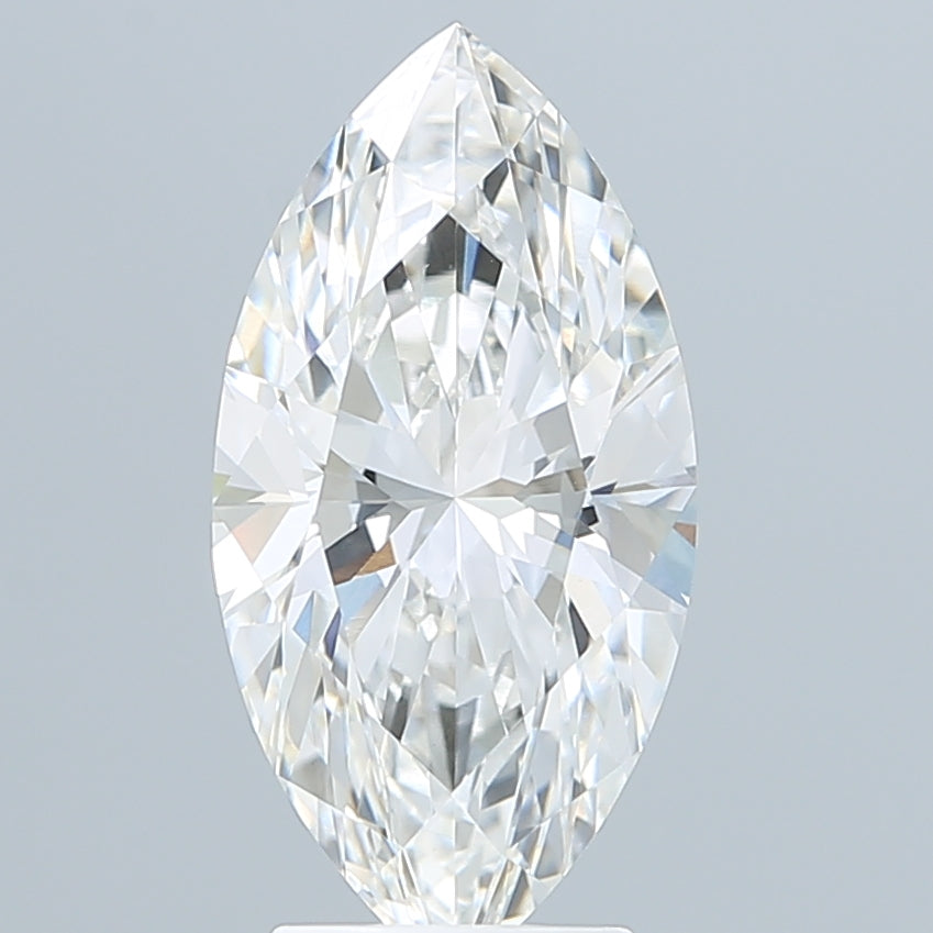 3.59 Carat Marquise Shaped, Excellent Cut, F Color, VVS2 Clarity, IGI Certified Lab Grown Diamond