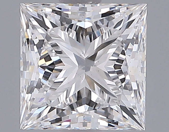 1.78 Carat Princess Shaped, Ideal Cut, E Color, VS2 Clarity, IGI Certified Lab Grown Diamond
