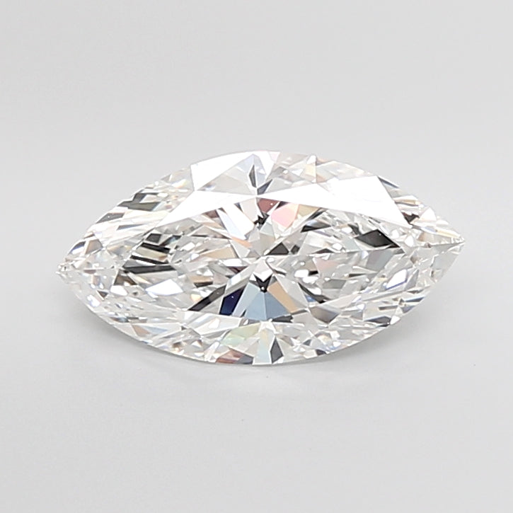 4.08 Carat Marquise Shaped, Ideal Cut, E Color, VVS2 Clarity, IGI Certified Lab Grown Diamond