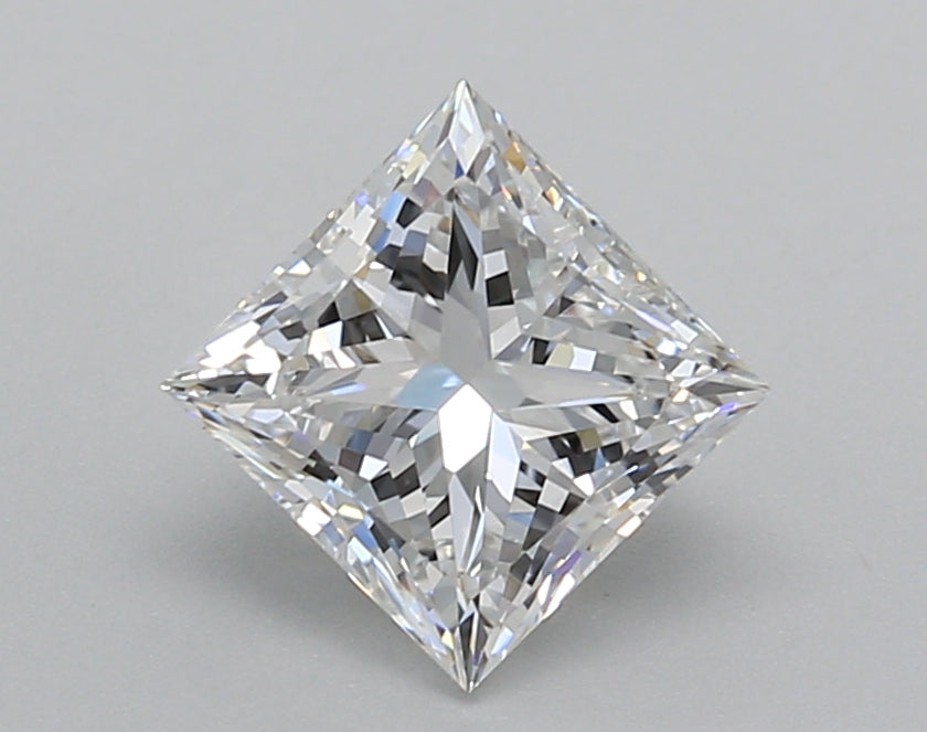 1.50 Carat Princess Shaped, Excellent Cut, D Color, VVS2 Clarity, IGI Certified Lab Grown Diamond