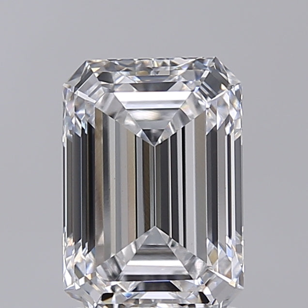 2.01 Carat Emerald Shaped, Excellent Cut, D Color, VVS2 Clarity, IGI Certified Lab Grown Diamond