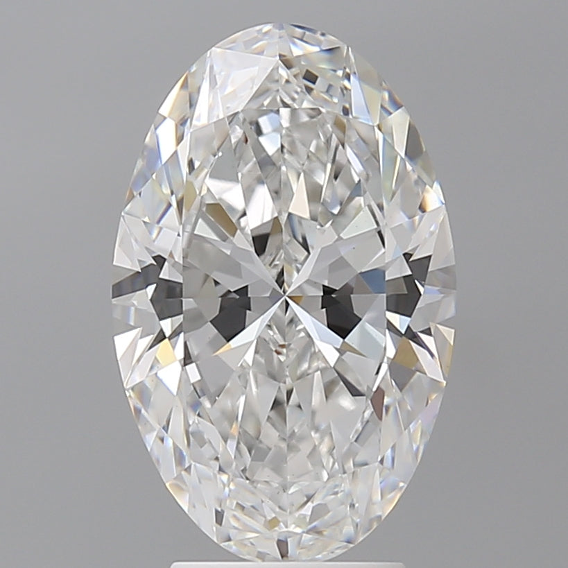 4.08 Carat Oval Shaped, Ideal Cut, E Color, VVS2 Clarity, IGI Certified Lab Grown Diamond