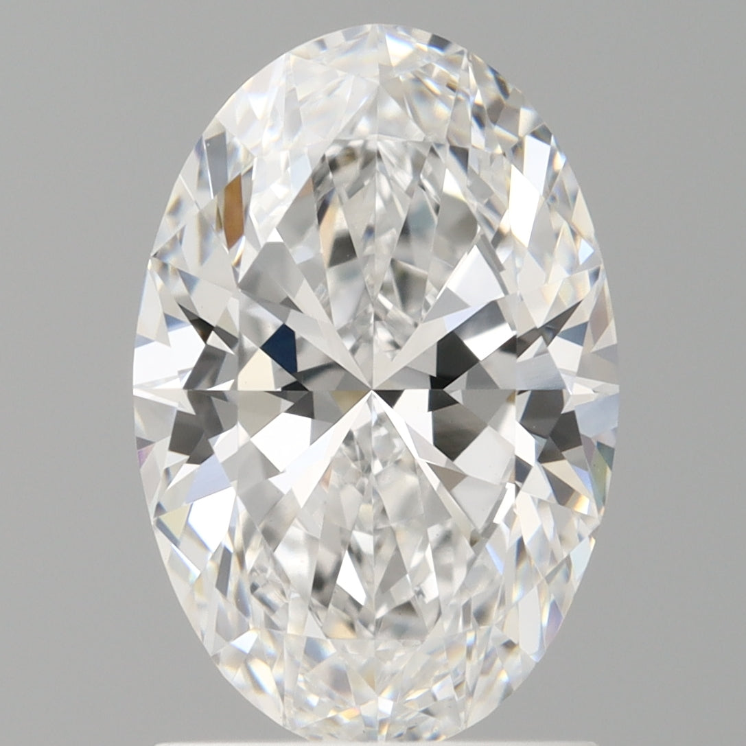 1.60 Carat Oval Shaped, Ideal Cut, D Color, VVS2 Clarity, IGI Certified Lab Grown Diamond