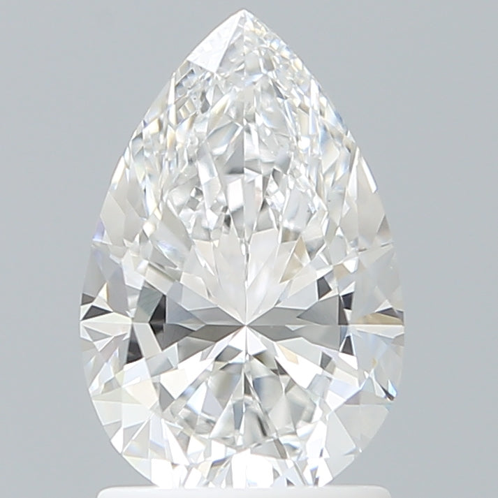 1.58 Carat Pear Shaped, Very Good Cut, D Color, VVS2 Clarity, IGI Certified Lab Grown Diamond