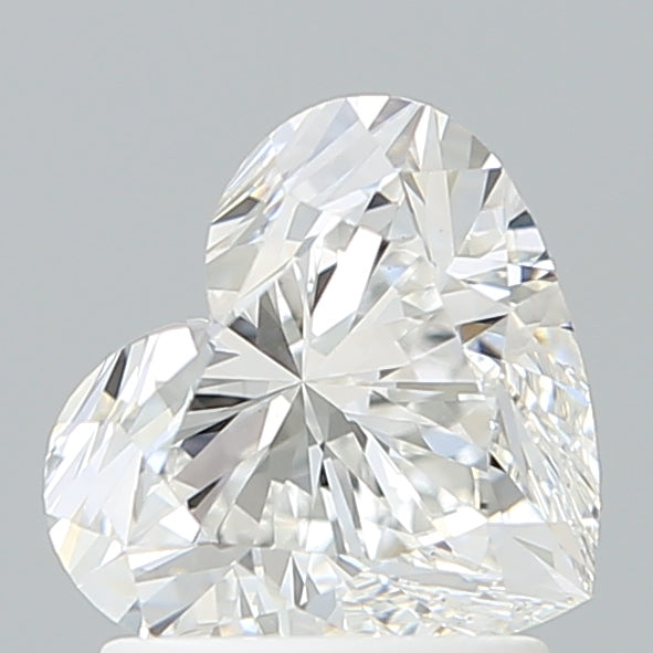 1.59 Carat Heart Shaped, Ideal Cut, E Color, VVS2 Clarity, IGI Certified Lab Grown Diamond