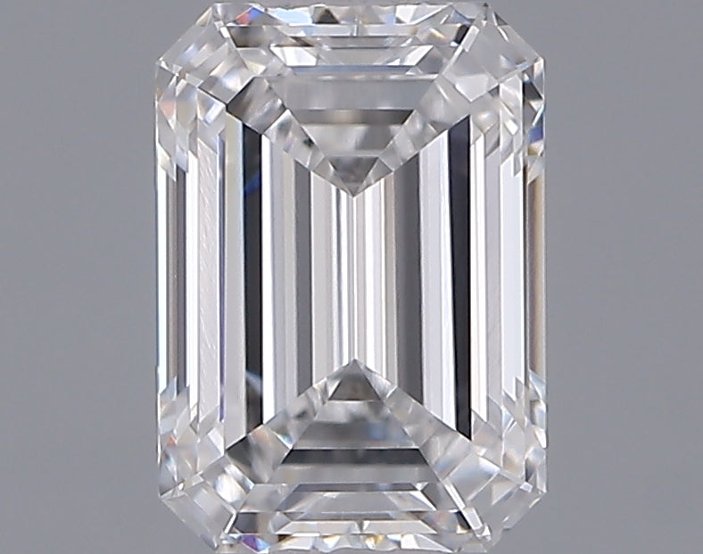 1.06 Carat Emerald Shaped, Ideal Cut, D Color, VVS1 Clarity, IGI Certified Lab Grown Diamond
