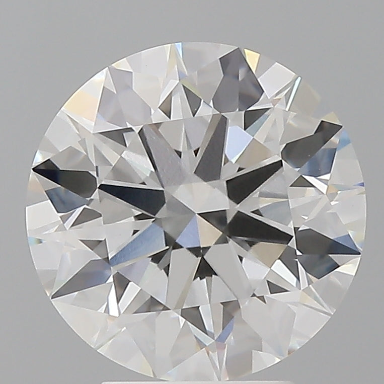 4.08 Carat Round Shaped, Ideal Cut, E Color, VVS2 Clarity, IGI Certified Lab Grown Diamond