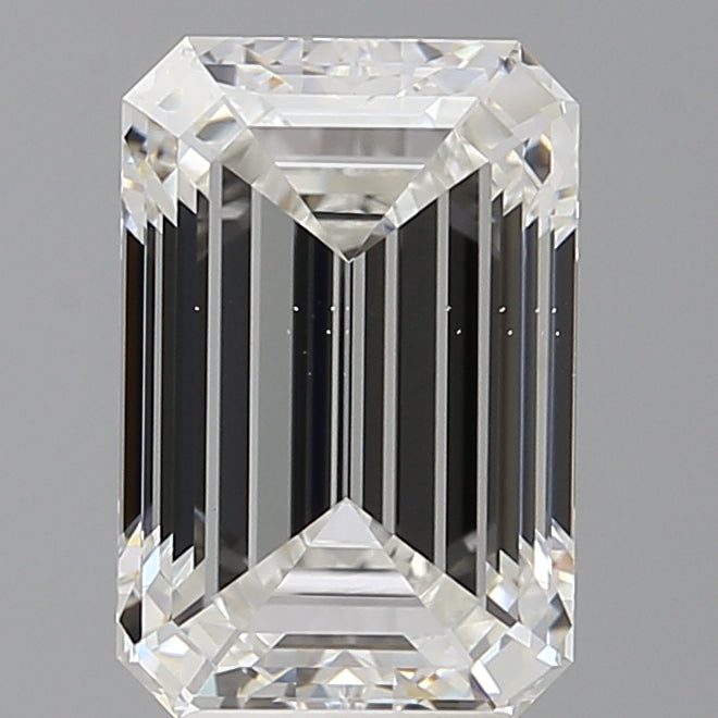 4.01 Carat Emerald Shaped, Ideal Cut, F Color, VS1 Clarity, IGI Certified Lab Grown Diamond