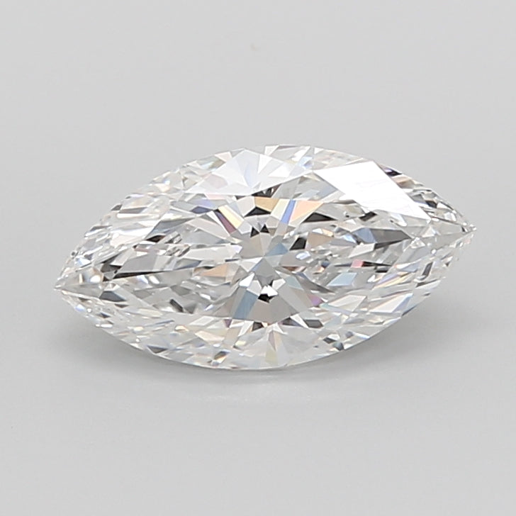3.09 Carat Marquise Shaped, Ideal Cut, E Color, VVS2 Clarity, IGI Certified Lab Grown Diamond