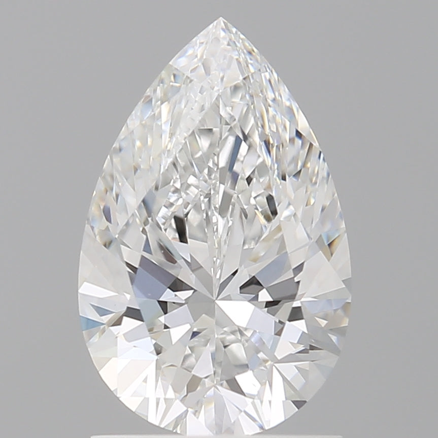 1.56 Carat Pear Shaped, Ideal Cut, E Color, VVS2 Clarity, IGI Certified Lab Grown Diamond