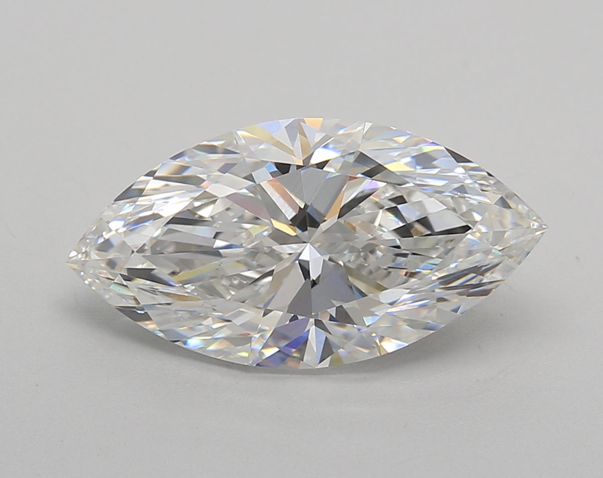 3.50 Carat Marquise Shaped, Excellent Cut, E Color, VS1 Clarity, IGI Certified Lab Grown Diamond