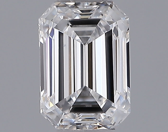 0.54 Carat Emerald Shaped, Ideal Cut, D Color, VVS1 Clarity, IGI Certified Lab Grown Diamond