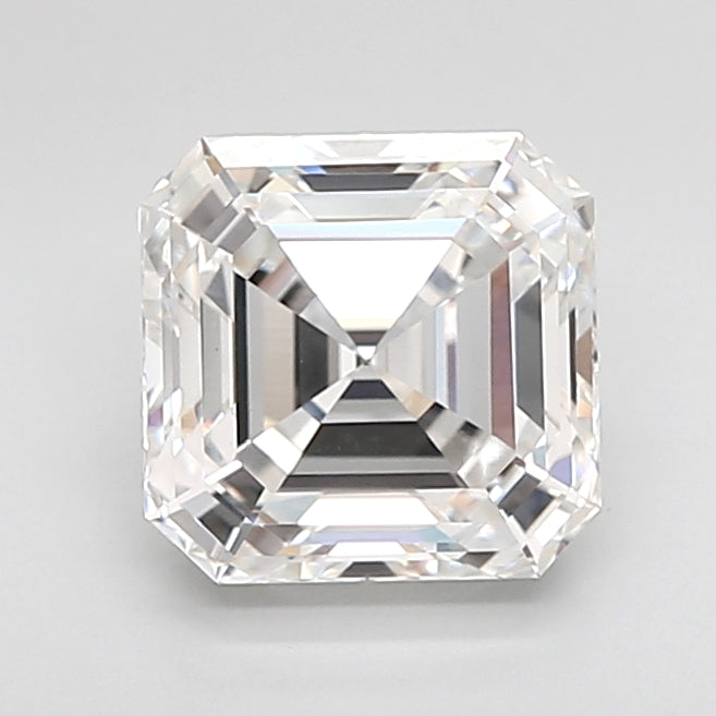 2.09 Carat Asscher Shaped, Ideal Cut, E Color, VVS2 Clarity, IGI Certified Lab Grown Diamond