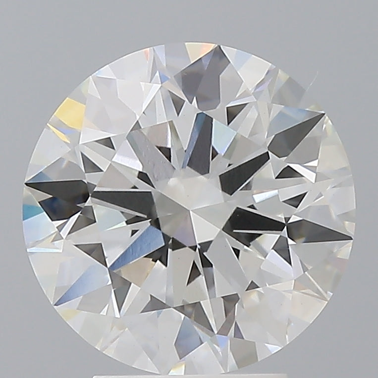 4.04 Carat Round Shaped, Ideal Cut, F Color, VVS2 Clarity, IGI Certified Lab Grown Diamond