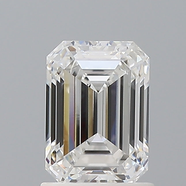 1.44 Carat Emerald Shaped, Ideal Cut, D Color, VVS2 Clarity, IGI Certified Lab Grown Diamond